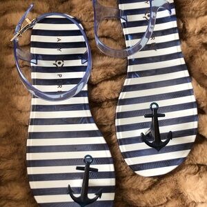Katy Perry sandals - unique anchor decor for toe post.